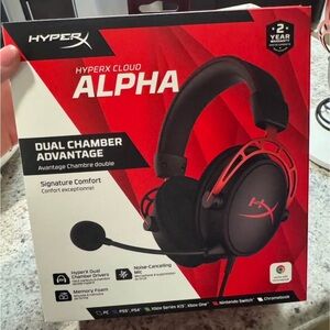 Hype Dual Chamber Gaming Headset - Black and Red